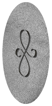 DG5000-601-BK-SH-SL Black Scroll Shimmer Silver